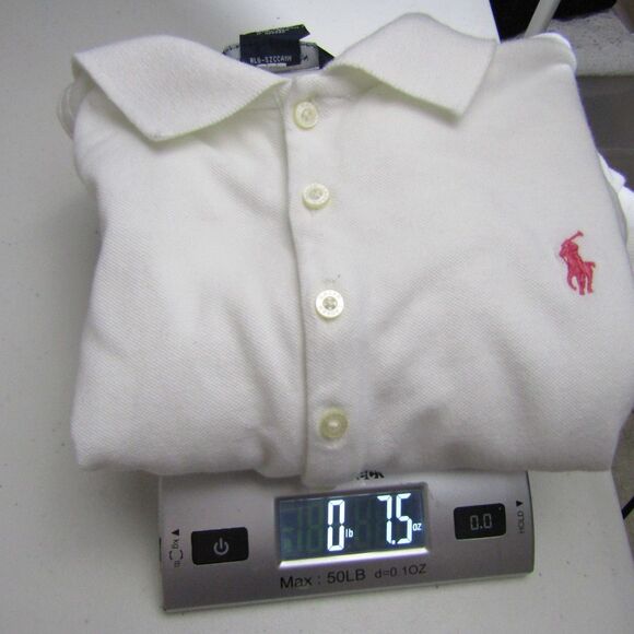 Ralph Lauren Girls Polo Dress 12/14 White Ruffles Preppy Old Money Pony Academia - Picture 13 of 13